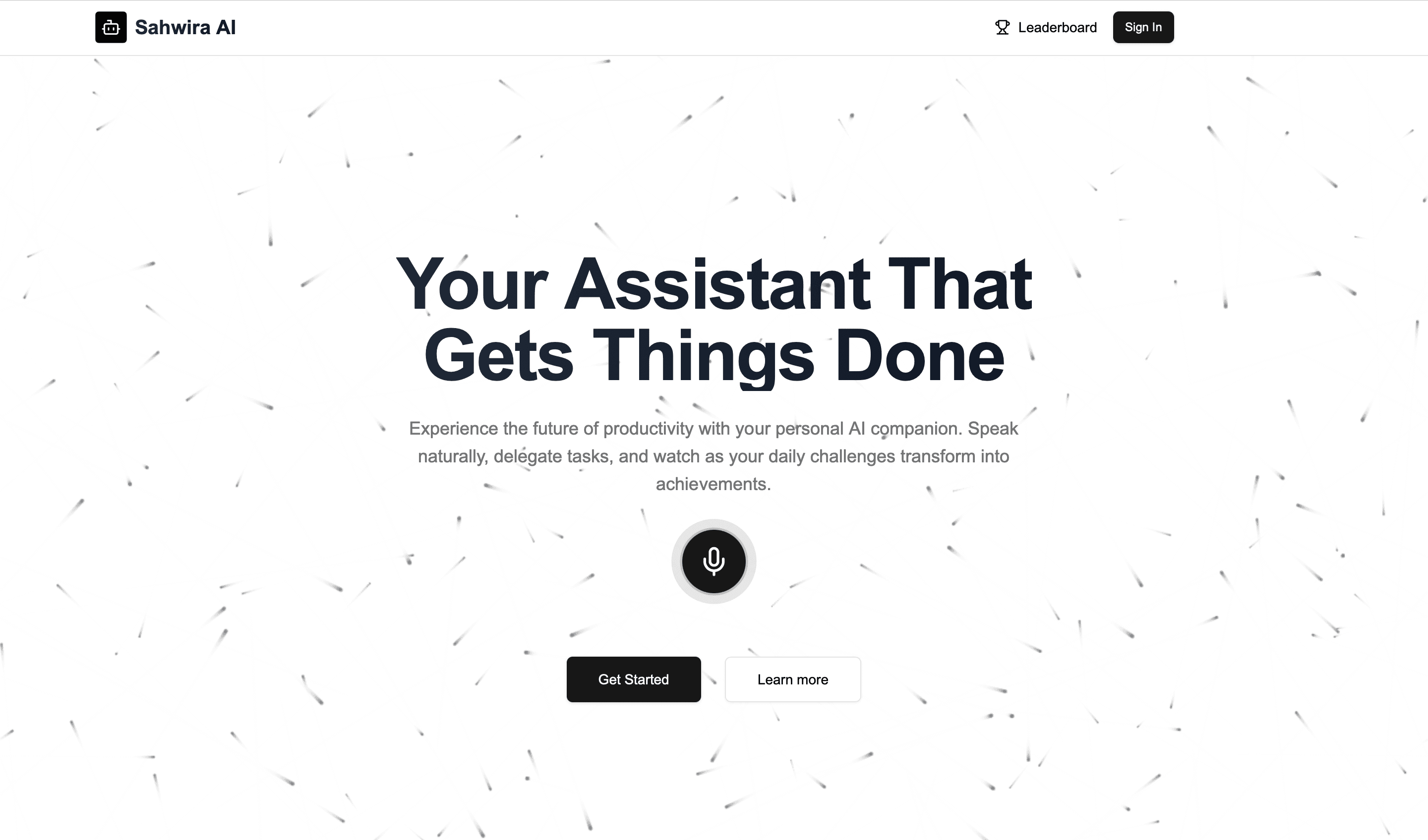 Sahwira - Your Personal Productivity Assistant